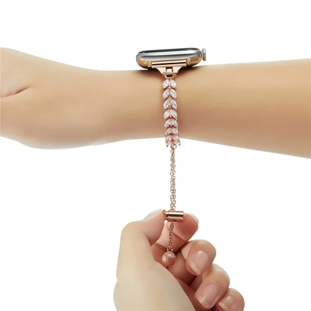 Rose Gold Slider Bracelet Apple Watch Band 42/44/45/49